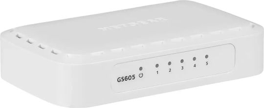 NetGear GS605 Unmanaged L2 Switch with 5 Gigabit (1Gbps) Ethernet Ports