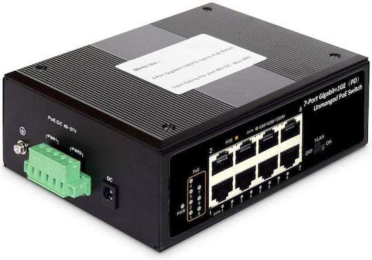 Digitus DN-651113 Unmanaged PoE+ Switch με 7 Θύρες Ethernet και 7 SFP Θύρες