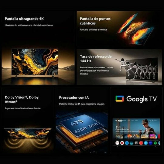 Xiaomi Smart Τηλεόραση 85" 4K UHD QLED ELA5730EU HDR (2025)