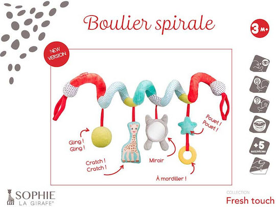 Sophie La Girafe Spiral Toy for Car with Teether Sophie Giraffe for 0++ Months S091180