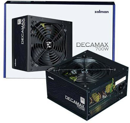 Zalman DecaMax 700W Μαύρο Τροφοδοτικό Υπολογιστή Full Modular 80 Plus Standard