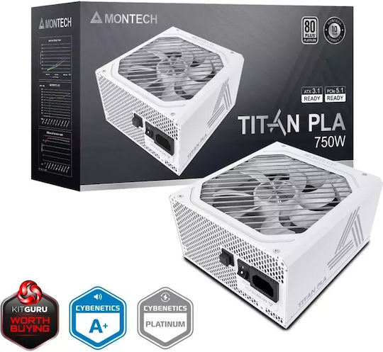 Montech Titan PLA 750W 750W Negru Sursă de Alimentare Calculator Complet modular 80 Plus Platinum