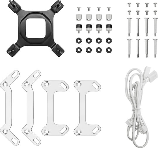 Deepcool Deepcool Mystique 240 White Water Cooling System AIO CPU with 2 120mm Fans and ARGB Lighting