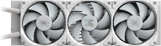 Gigabyte Gaming 360 Υδρόψυξη AIO CPU με 3 Ανεμιστήρες 120mm και ARGB Φωτισμό Λευκή