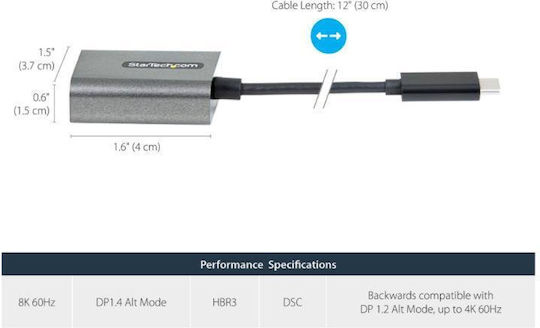 StarTech Converter DisplayPort male to DisplayPort female 1pcs CDP2DPEC