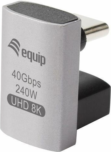 Equip Μετατροπέας USB-C male σε USB-C female Γκρι 1τμχ 133478