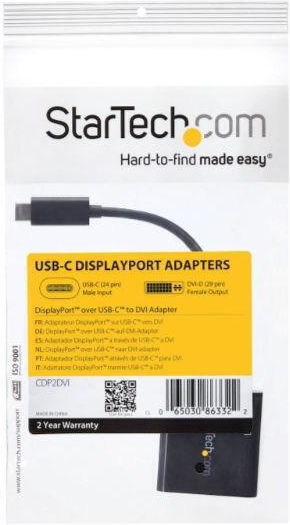 StarTech Konverter USB-C männlich zu DVI-I weiblich Silber 1Stück CDP2DVIEC