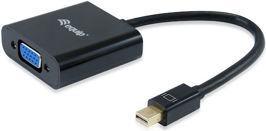 Equip 133432 Конвертор mini DisplayPort мъжки към VGA женски Бял 1бр