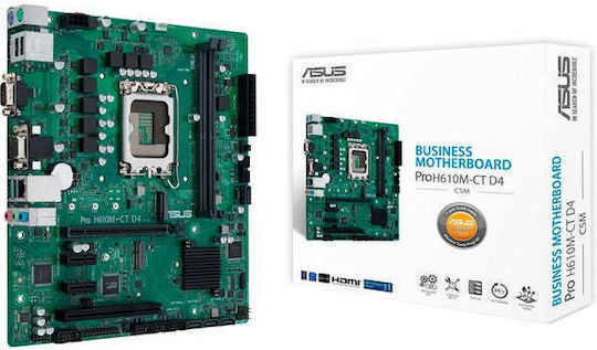 Asus Prime H610M-A-CSM Motherboard Micro ATX with Intel 1700 Socket