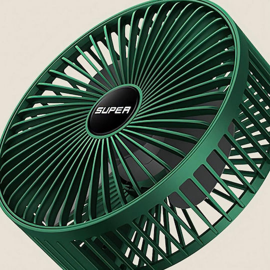 Electric / USB Office/Home Folding Fan Green Portable KLN-288070