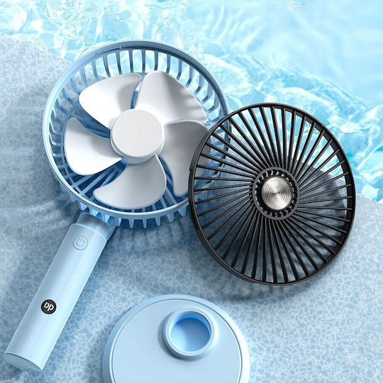 Telco Portable Rechargeable Fan With Clip 15cm USB Rechargeable Black Fan