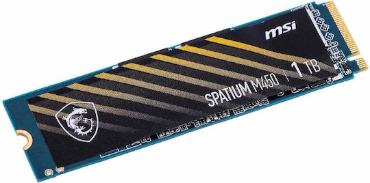 MSI Spatium M450 SSD 1TB M.2 Type PCI Express 4.0 Connection S78-440L0M0-P83