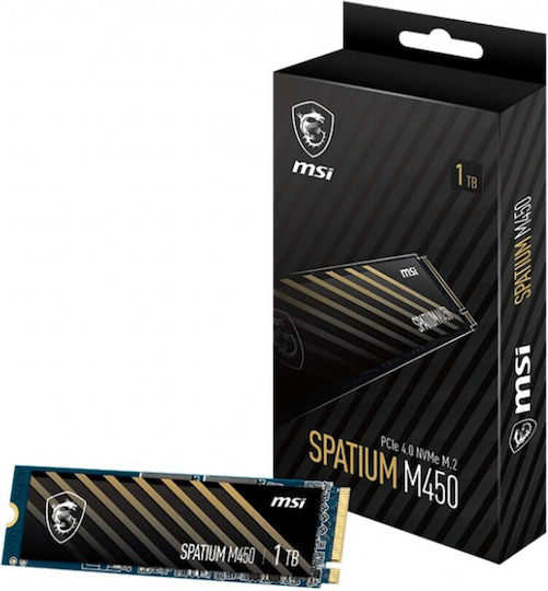 MSI Spatium M450 SSD 1TB M.2 Type PCI Express 4.0 Connection S78-440L0M0-P83