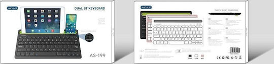 AS199 Wireless Bluetooth Keyboard Only for Tablet English US