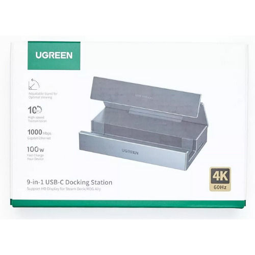 Ugreen 9-in-1 Steam Deck USB-C Docking Station με HDMI 4K PD Ethernet Γκρι