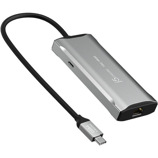 J5 Create Thunderbolt 4 Docking Station με HDMI 4K PD Ethernet Γκρι (JCD392)