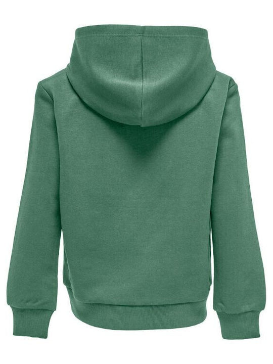 Kids Only Kinder-Sweatshirt mit Kapuze Grün