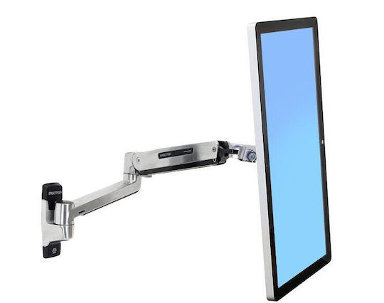 Ergotron LX Wandmontiert Halterung Monitor bis 49" mit Arm Silber