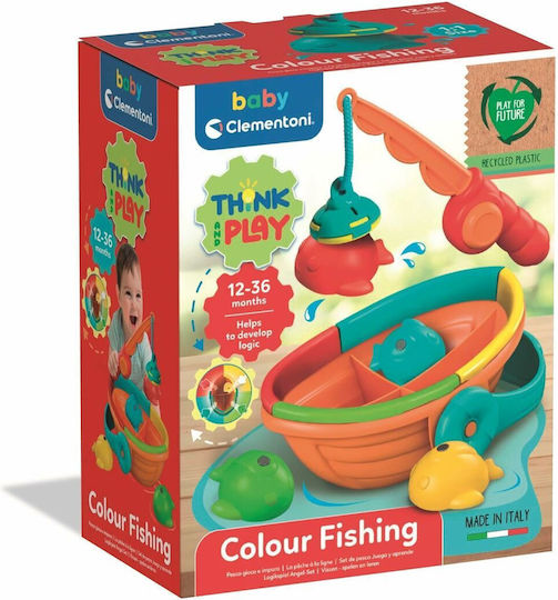 Baby Clementoni Βρεφικό Παιχνίδι Colour Fishing για 12+ Μηνών