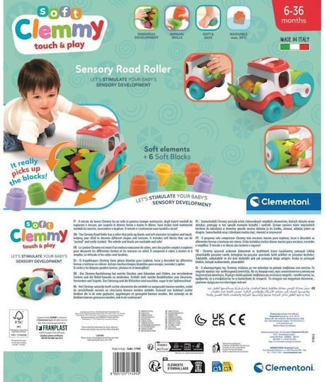 Clementoni Όχημα Soft Clemmy Block Compactor με Μουσική για 6+ Μηνών