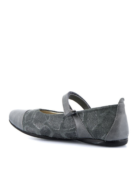 Primi passi Kids Ballerinas with Hoop & Loop Closure Gray