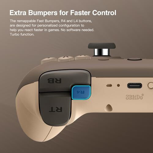 8Bitdo Ultimate 2C Безжичен Геймпад с Хол Ефект Стикове за Android / PC Кафяв