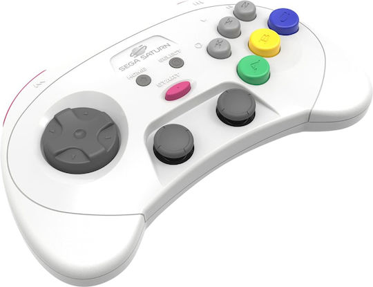 Retro-bit PRO Controller Ενσύρματο για Sega Saturn Λευκό
