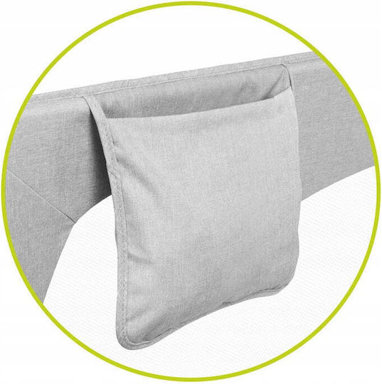 Lionelo Hanna Foldable Bed Rail Guard Simple Placement made of Fabric Beige Melange 150x35x66εκ. 1pcs
