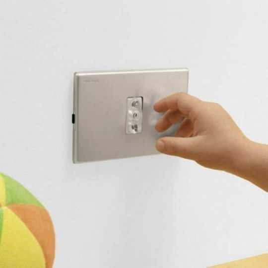Chicco Steckdosenschutzabdeckung Einfache Installation aus Kunststoff in Weiß Farbe 10Stück