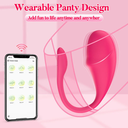 Ασύρματος Δονητής Σιλικόνης Sexopolis Ayla Silicone Remote Controlled Vibrator Ροζ