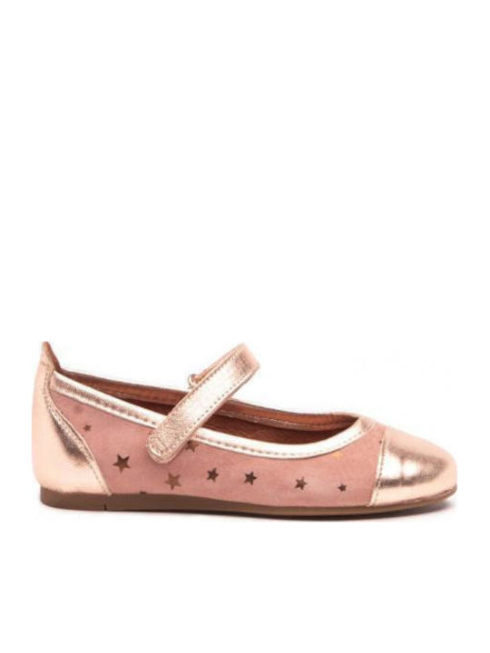 Alegria Kids Ballerinas with Hoop & Loop Closure Pink