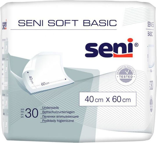 Seni Soft Basic Incontinence Underpads 60x90cm 30pcs