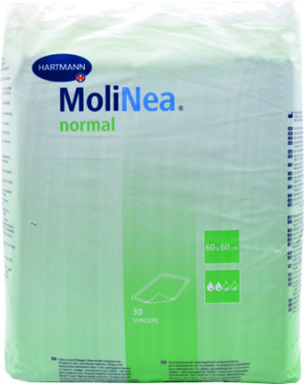 Hartmann MoliNea Plus L Υποσέντονα Ακράτειας 2 Σταγόνων 60x60cm 30τμχ