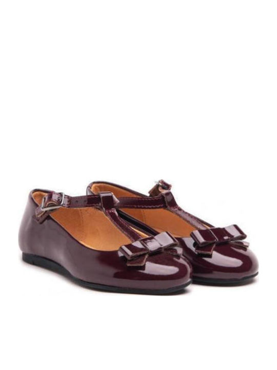 Kids Ballerinas Alegria Ale1718-72783-Burgundy Burgundy