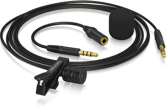 Behringer BC LAV Go Πυκνωτικό Μικρόφωνο 3.5mm Πέτου, Clip On για Φωνητικά