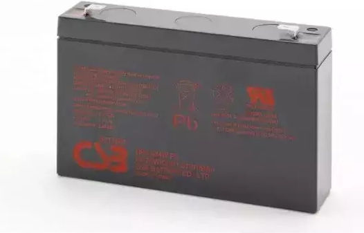 CSB Hrl634wf2 UPS Battery with Capacity 9Ah and Voltage 6V 1pcs