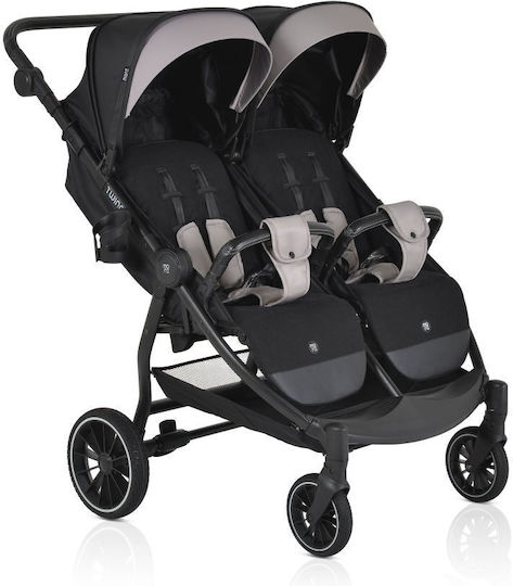Moni TwinGo Double Stroller Suitable for Newborn Onyx 15.2kg
