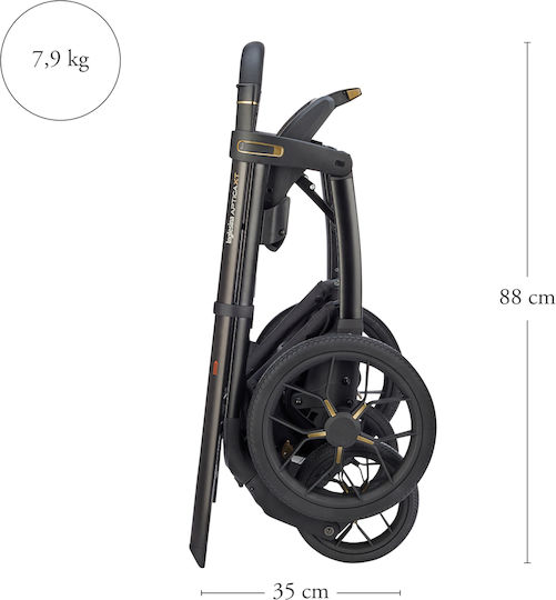 Inglesina Aptica XT Ρυθμιζόμενο Καρότσι Μωρού Kατάλληλο για Nεογέννητο Canyon Grey 12.6kg