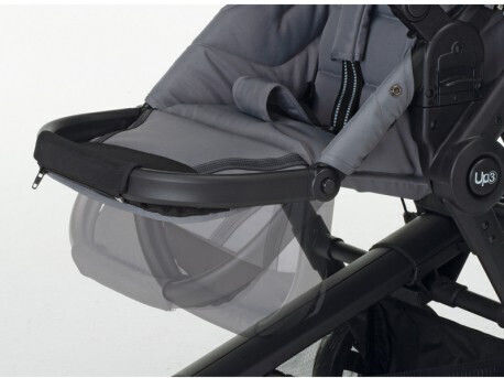 Foppapedretti Up3 Adjustable 2 in 1 Baby Stroller Suitable for Newborn Titanio 12kg