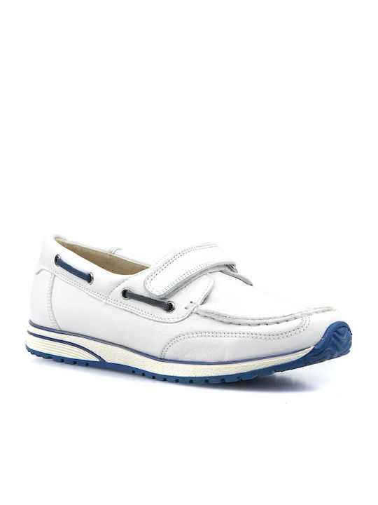 Primi passi Pantofi copii cu velcro Albi