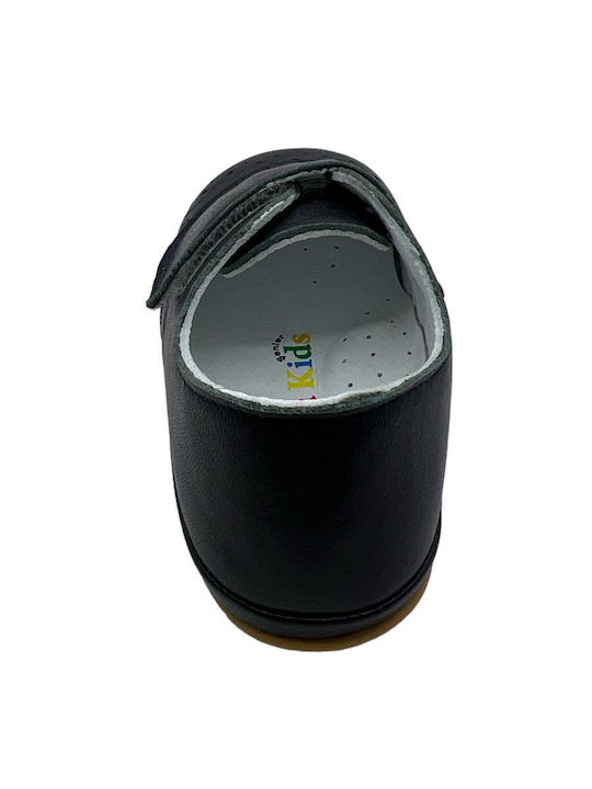 IQ Shoes Детски мокасини от кожа Черни