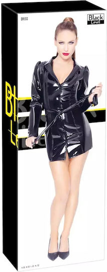 Black Level Vinyl Coat Dress Рокля Black
