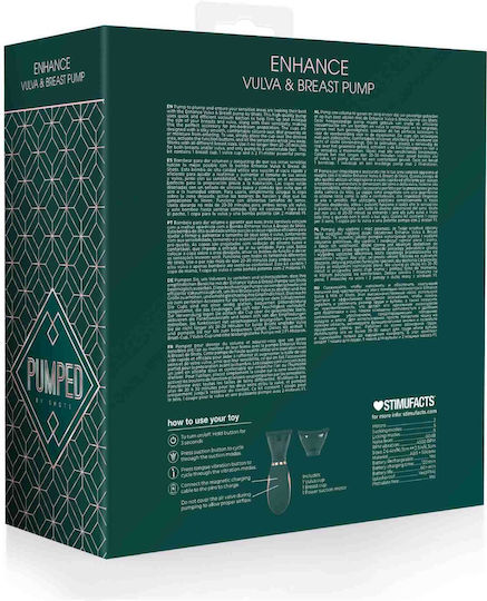 Shots Enhance Vagina Clitoral & Nipple Suction Device Green