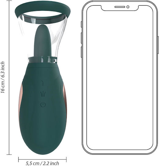 Shots Enhance Vagina Clitoral & Nipple Suction Device Green