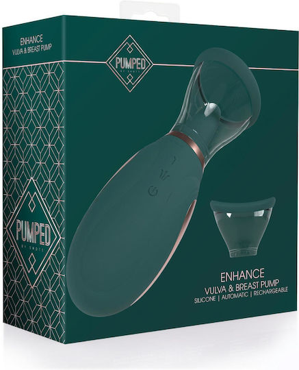Shots Enhance Vagina Clitoral & Nipple Suction Device Green