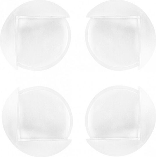 Kikka Boo Protection Corner with Sticker made of Plastic in White Color 4pcs