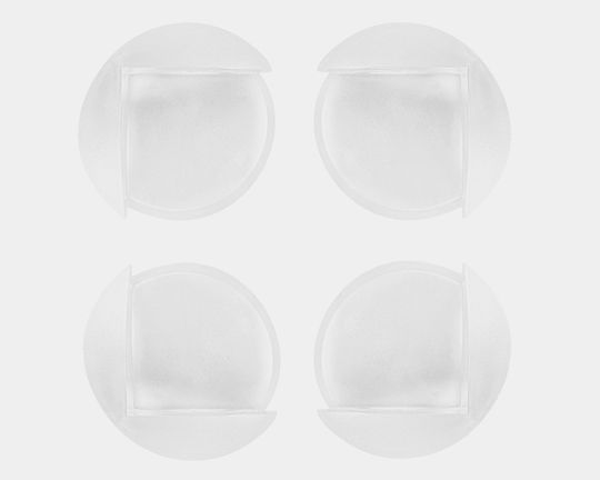 Kikka Boo Protection Corner with Sticker made of Plastic in White Color 4pcs