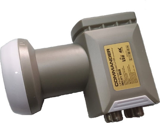 Commander QD-01 LNB Quad 4 Outputs With Low Noise Limit 0.1dB