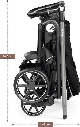 Peg Perego Veloce Adjustable Baby Stroller Suitable for Newborn Mercury 10.7kg
