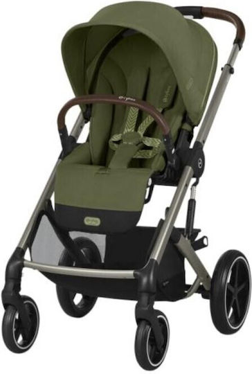 Cybex Balios S LUX Adjustable Baby Stroller Suitable for Newborn Moss Green / Taupe Frame 11.7kg